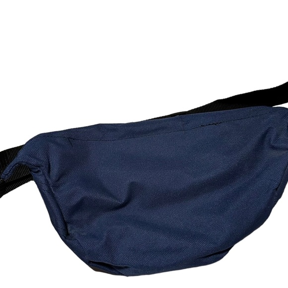 Vtg'80s Retro Fanny Pack Ski Tote Rear Gear Waist Bum Bag Blue - Picture 5 of 6